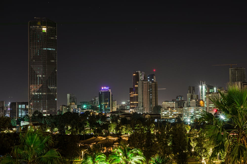 Addis Abeba bei Nacht