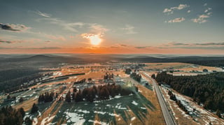 Sonnenuntergang in Tschechien