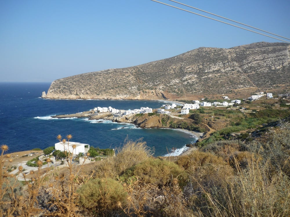 Blick auf eine Bucht auf Naxos