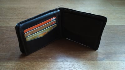 Kreditkarten in einer Brieftasche