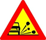 Verkehrszeichen Island Kies
